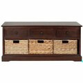 Safavieh Bud 3 Drawer Storage Unit - Dark Cherry AMH5701D